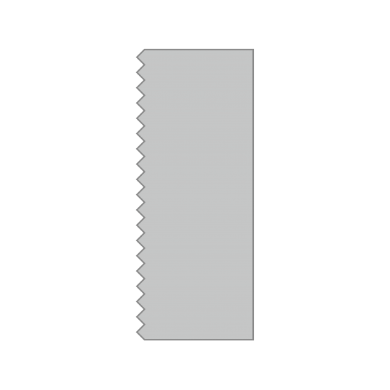 Skrobka jednobrzegowa A6