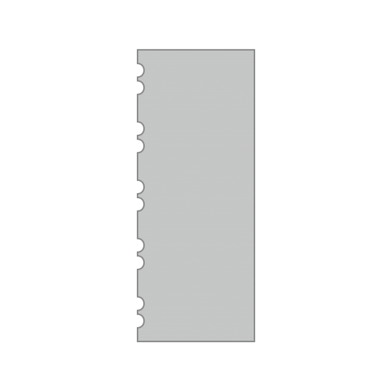 Skrobka jednobrzegowa A9