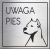tabliczka Uwaga pies