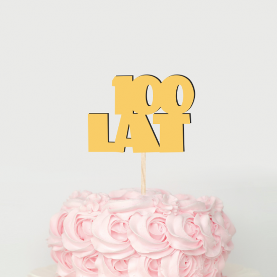 Eko topper "Sto lat" 2